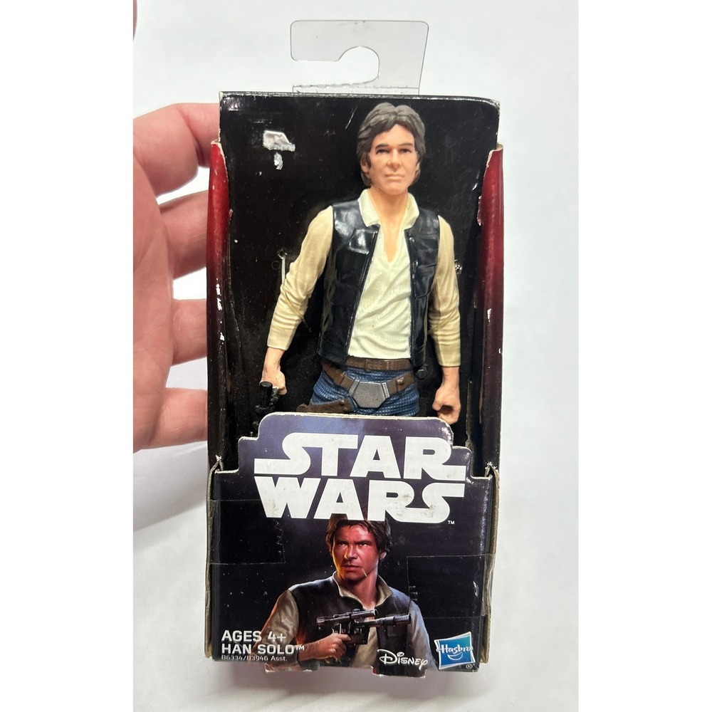 Han Solo Star Wars A New Hope 5.75in Figure 2015 Hasbro Retro Sci Fi Box Wear